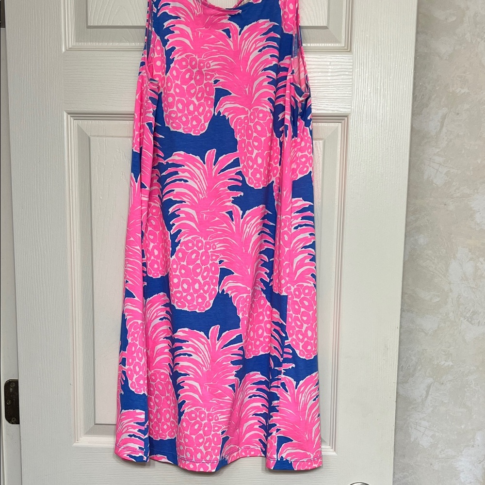 Lilly Pulitzer Pink and Blue Pineapple Dress